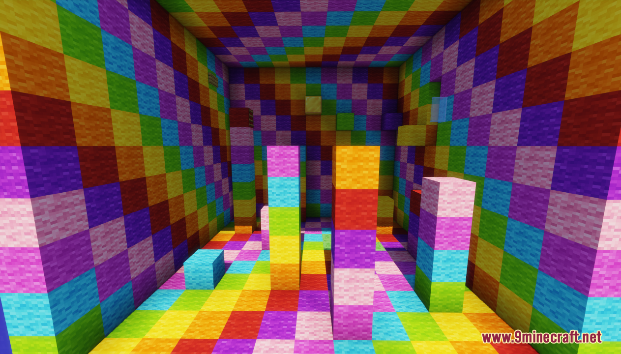 description_5 Maps Shuffle Parkour 2 (1.20.4, 1.19.4) - as far as possible