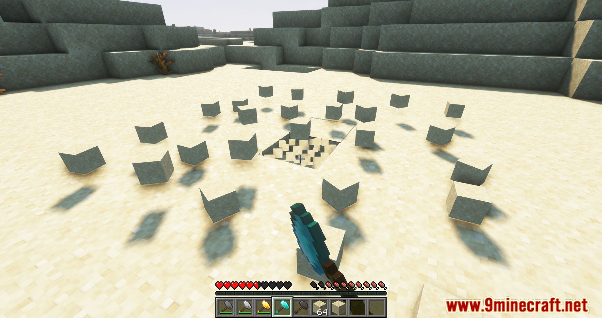 description_10 Just Hammers Mod (1.20.4) Fabric Version - выкопайте целую гору, если хотите!