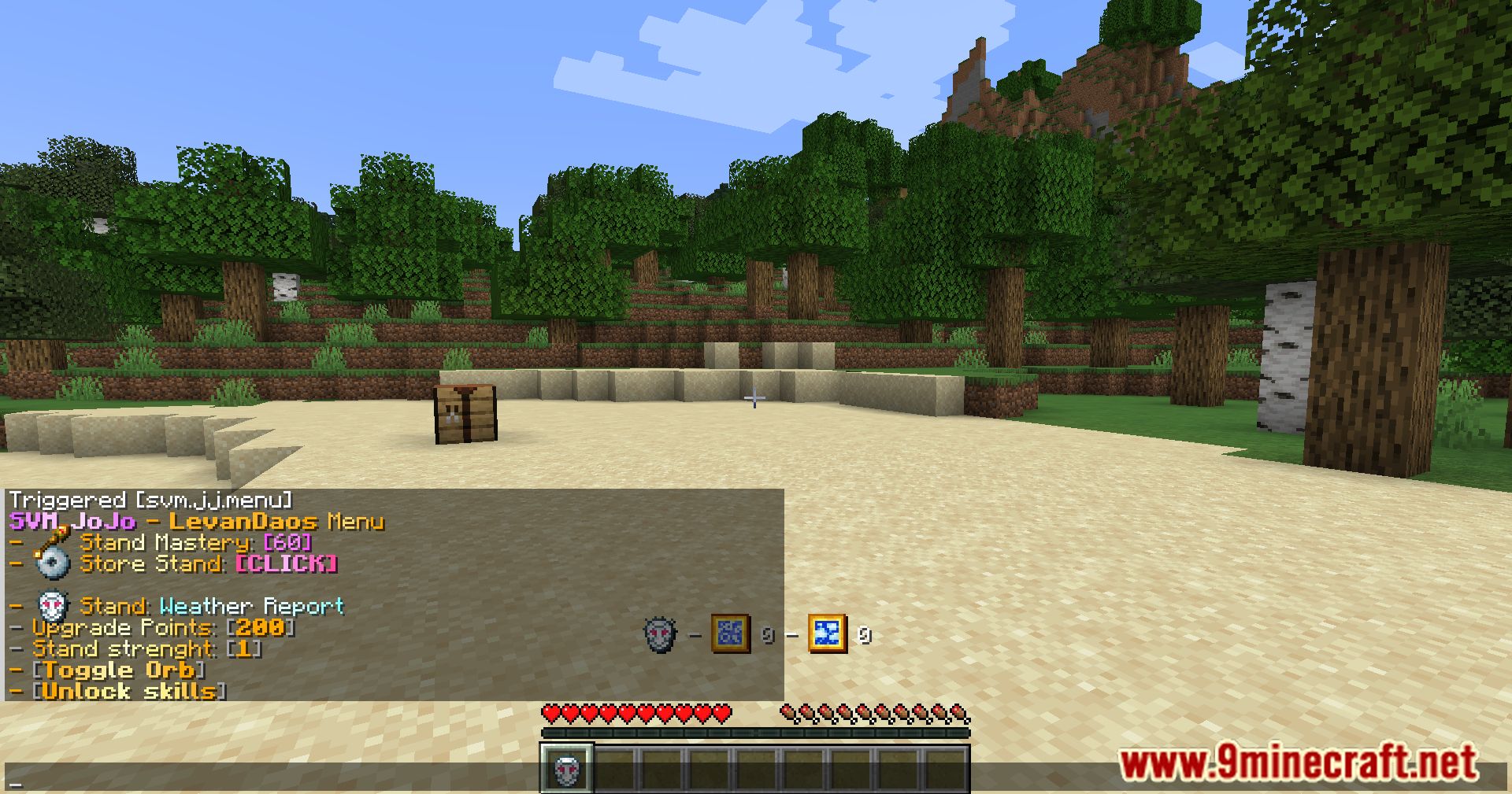 description_7 JoJo Stands Mod (1.20.1) - batalhas épicas de chefes e resistência