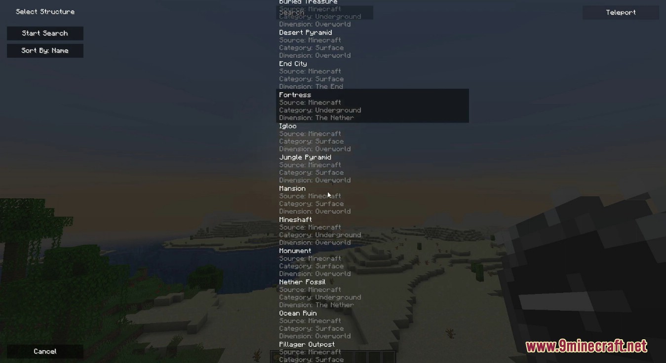 image 1 for Explorer's Compass Mod (1.20.4) - найдите строения в любой точке мира