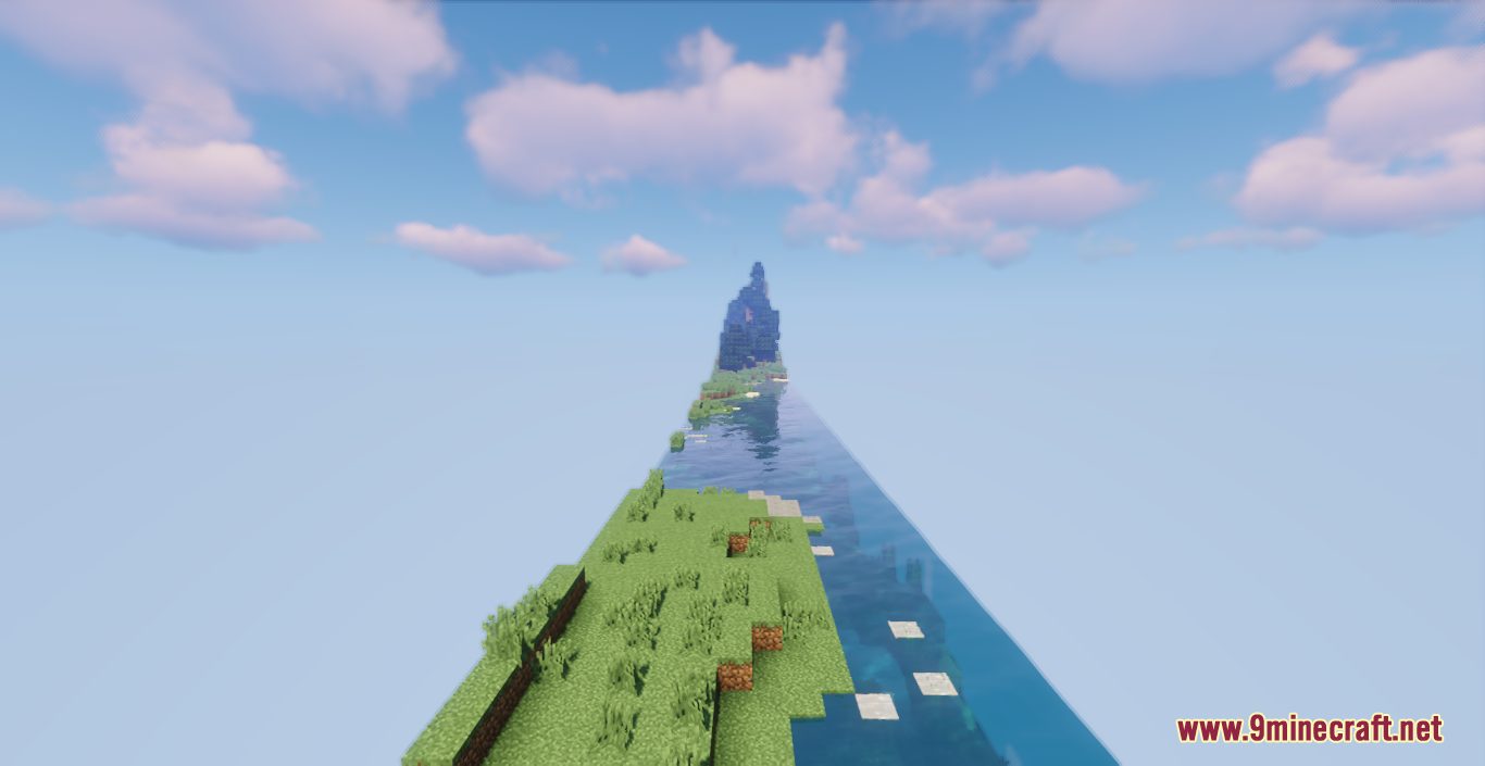 description_9 World map with chunks (1.20.4, 1.19.4) - worlds with one chunk width