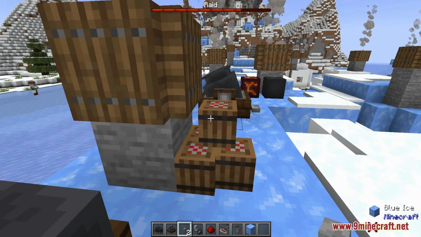 description_9 Blocky Siege Mod (1.19.2) - пушка, вахо, миномет