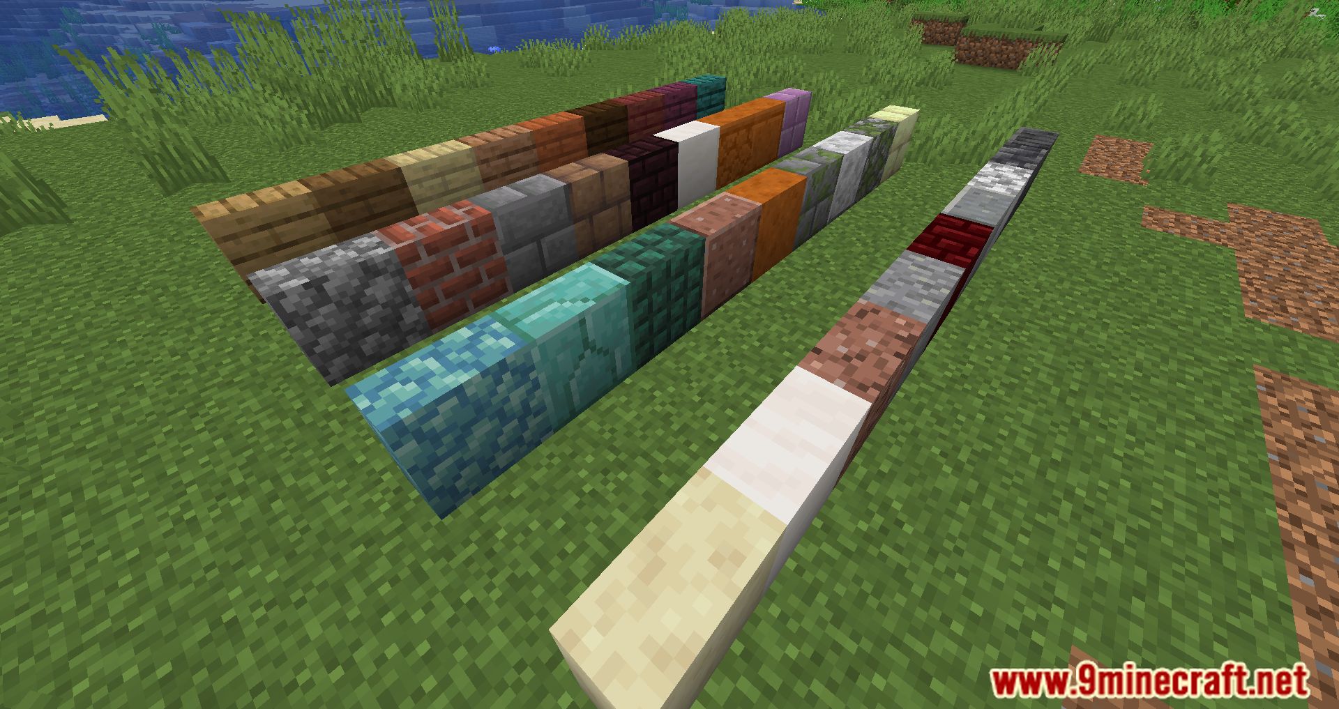 image 1 for Enchanted Vertical Slabs Mod (1.20.5) - можно построить больше блоков