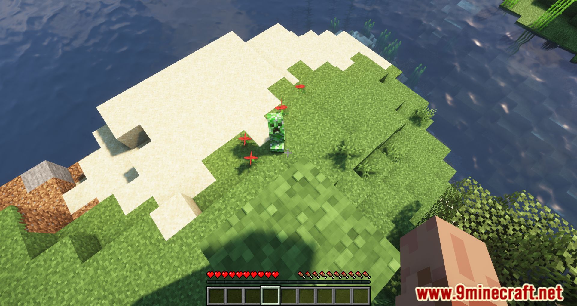 description_1 Peeping Creepers Mod (1.19.3) - Creepers for caring for patients and jumping