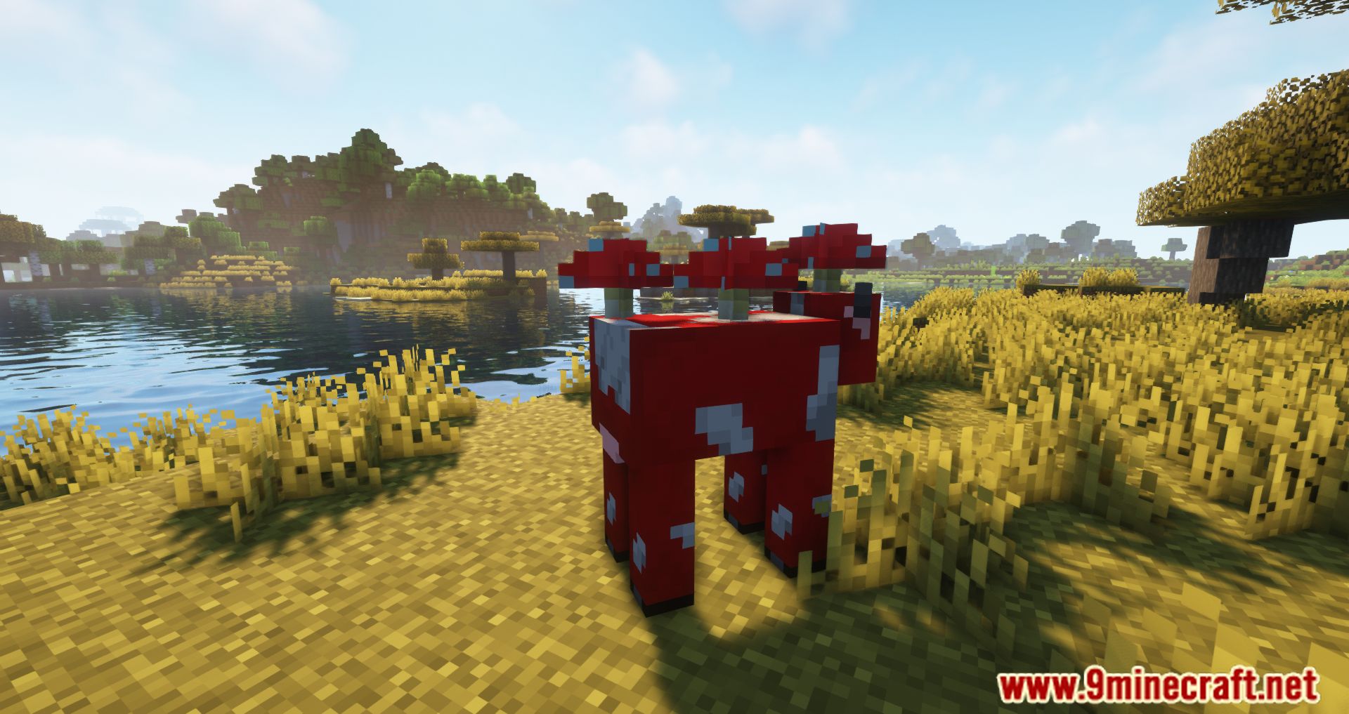 description_8 Mooshroom Spawn Mod 1.20.4 - Mooshrooms Appear In The Wild.