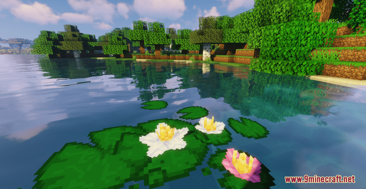 description_4 Lotus flower resource pack (1.19.4, 1.19.2, 1.19) - Пакет текстур