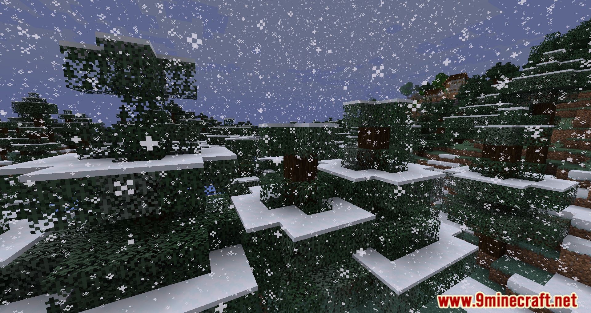 image 4 for Snowy Leaves Plus Mod (1.20.5) - Witness the magic of nature!