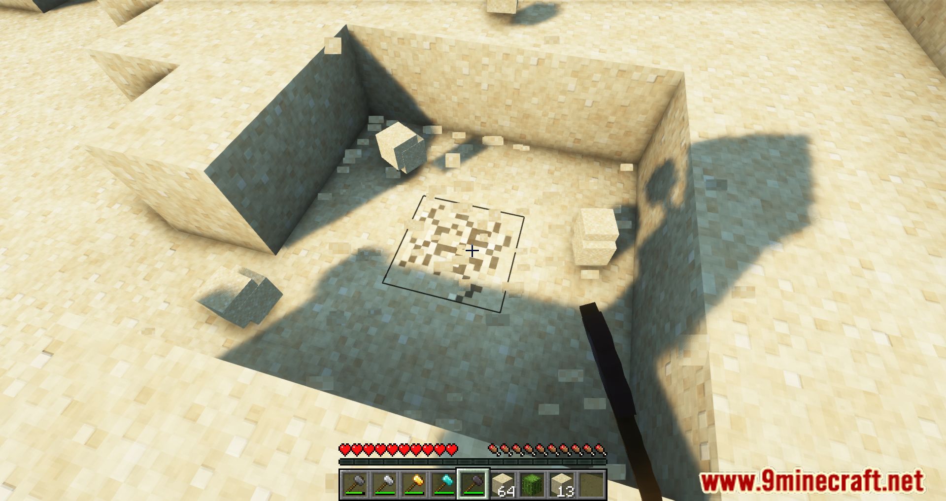 description_9 Just Hammers Mod (1.20.1, 1.20) Versión de tela - desentierra una montaña entera si quieres!