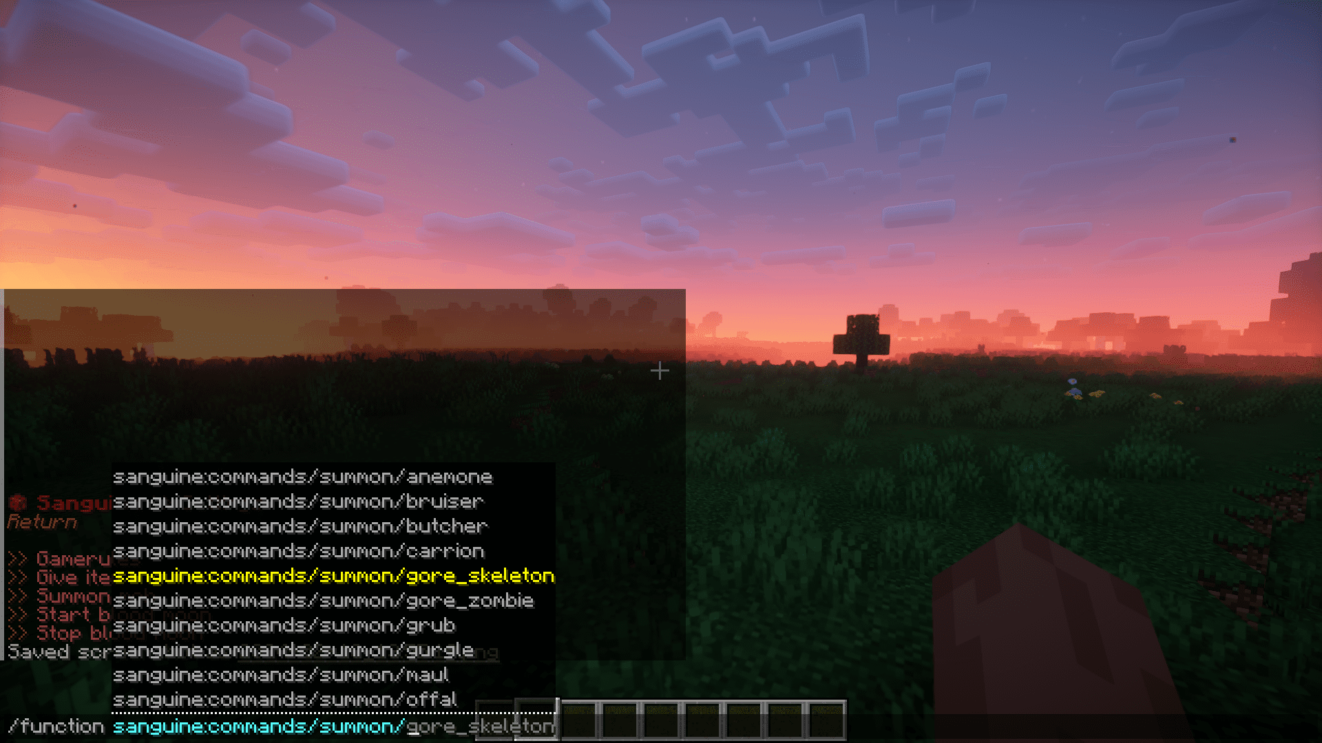 image 7 for Sanguine Mod (1.20.4) - Bloody moon and more horror