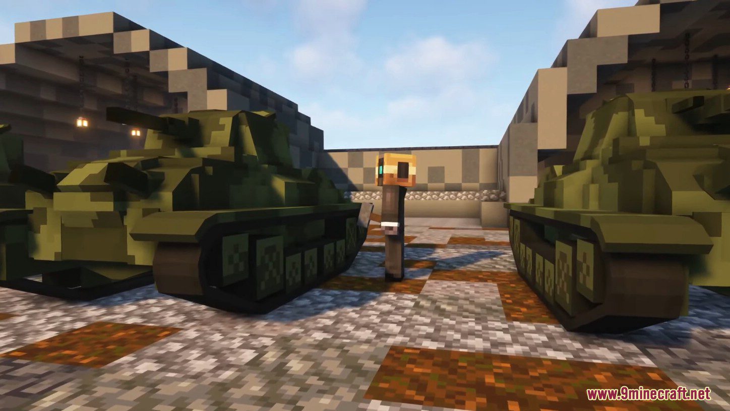 description_18 Trajan's Tanks Mod - WW2 tanks in Minecraft