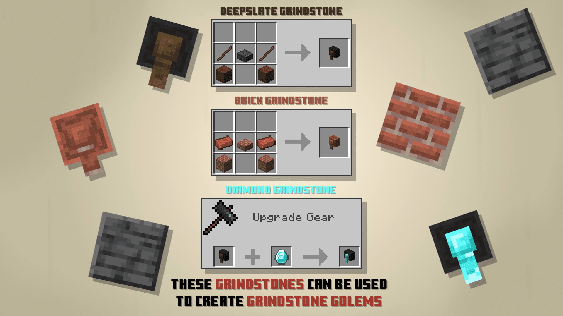 description_19 Miny Golems Mod (1.19.2) - Golems en Minecraft Leyendas