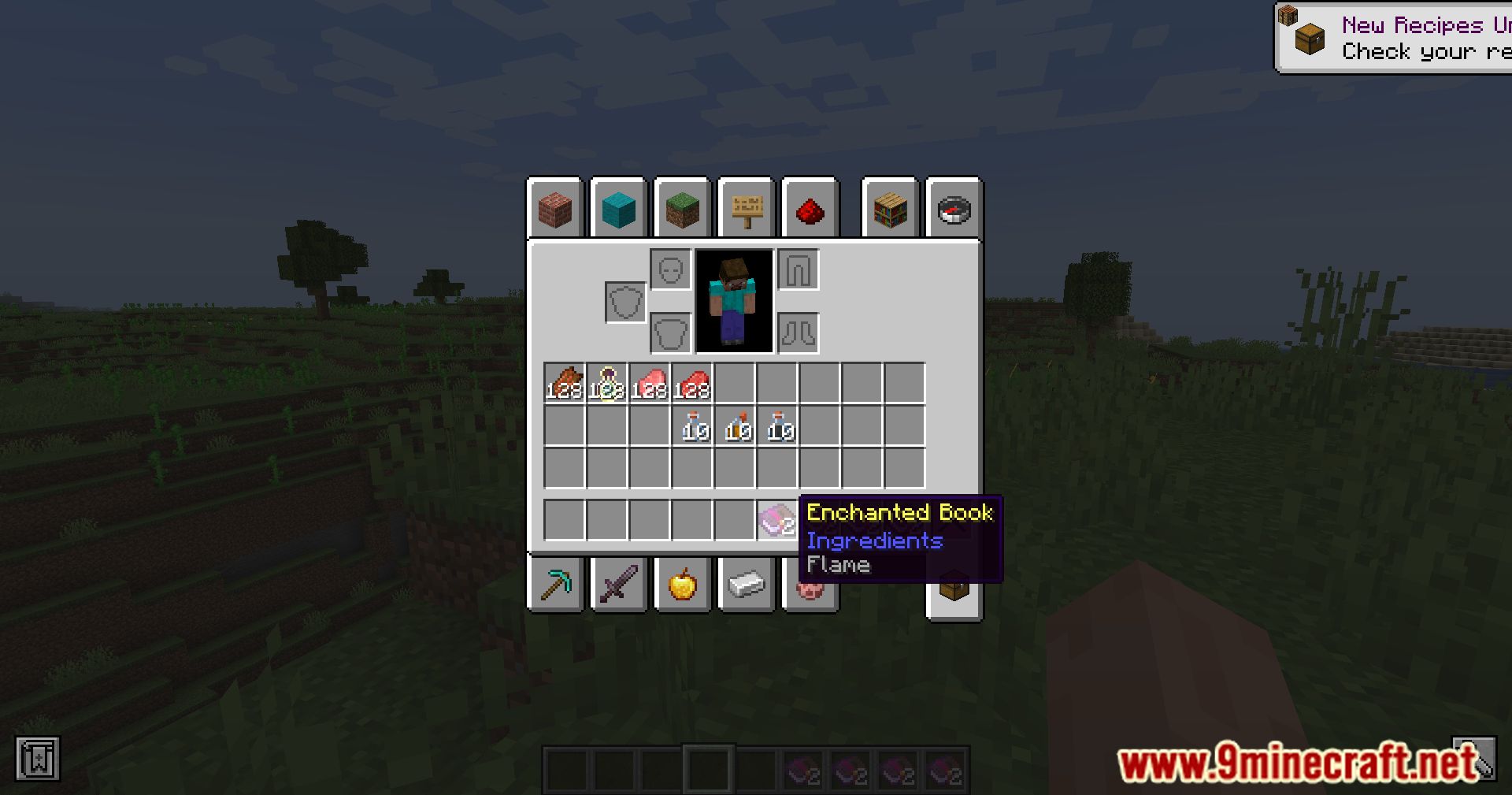 description_9 Bigger Stacks Mod (1.20.1) - ajuste del tamaño de la pila en Minecraft