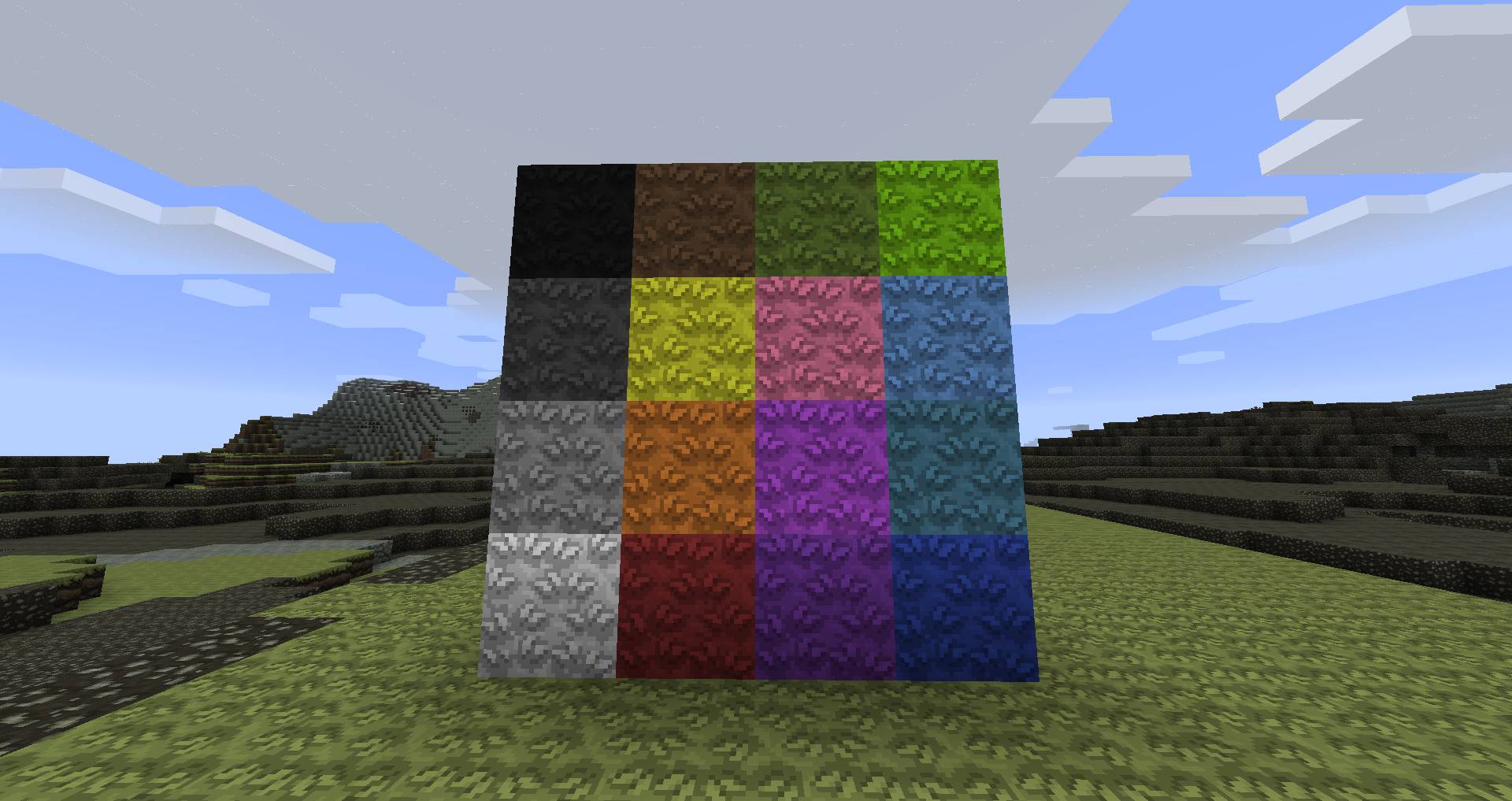 image 5 for Grass Mode (1.20.1) - Colorize the decorative blocks of grass.