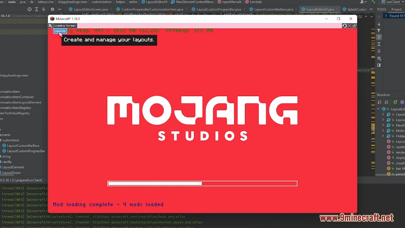 description_0 Drippy Loading Screen Mod (1.20.4) - Customize Minecraft loading