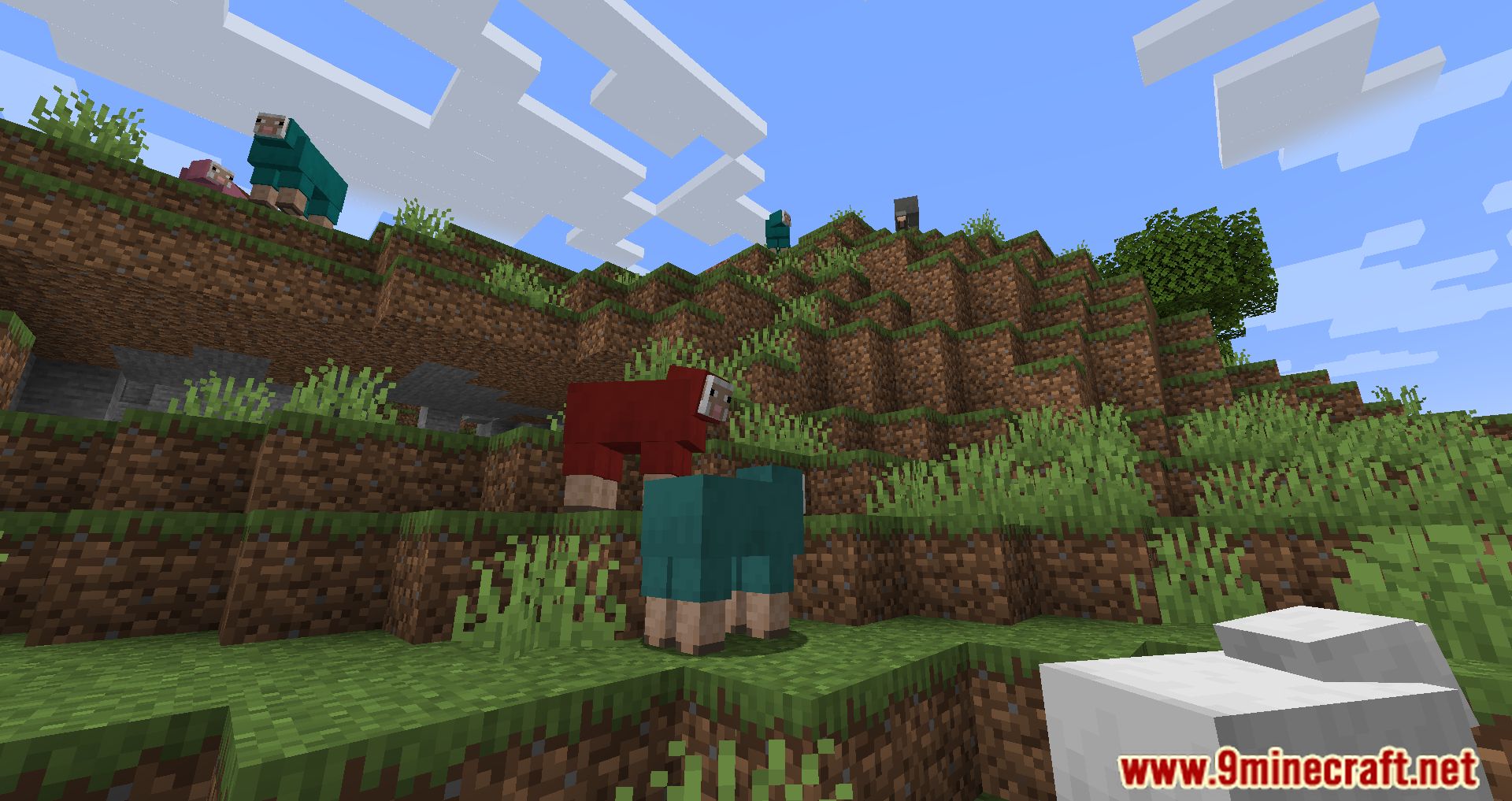 description_8 Random Sheep Colours Mod 1.20.4 - добавьте ярких красок в ваше стадо