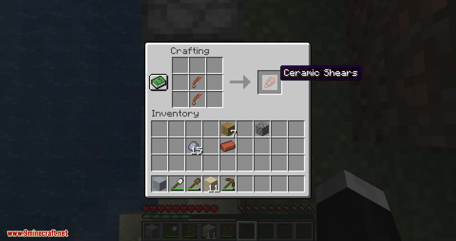 description_7 Ceramic Shears Mod (1.20.4) - Ножницы для глины