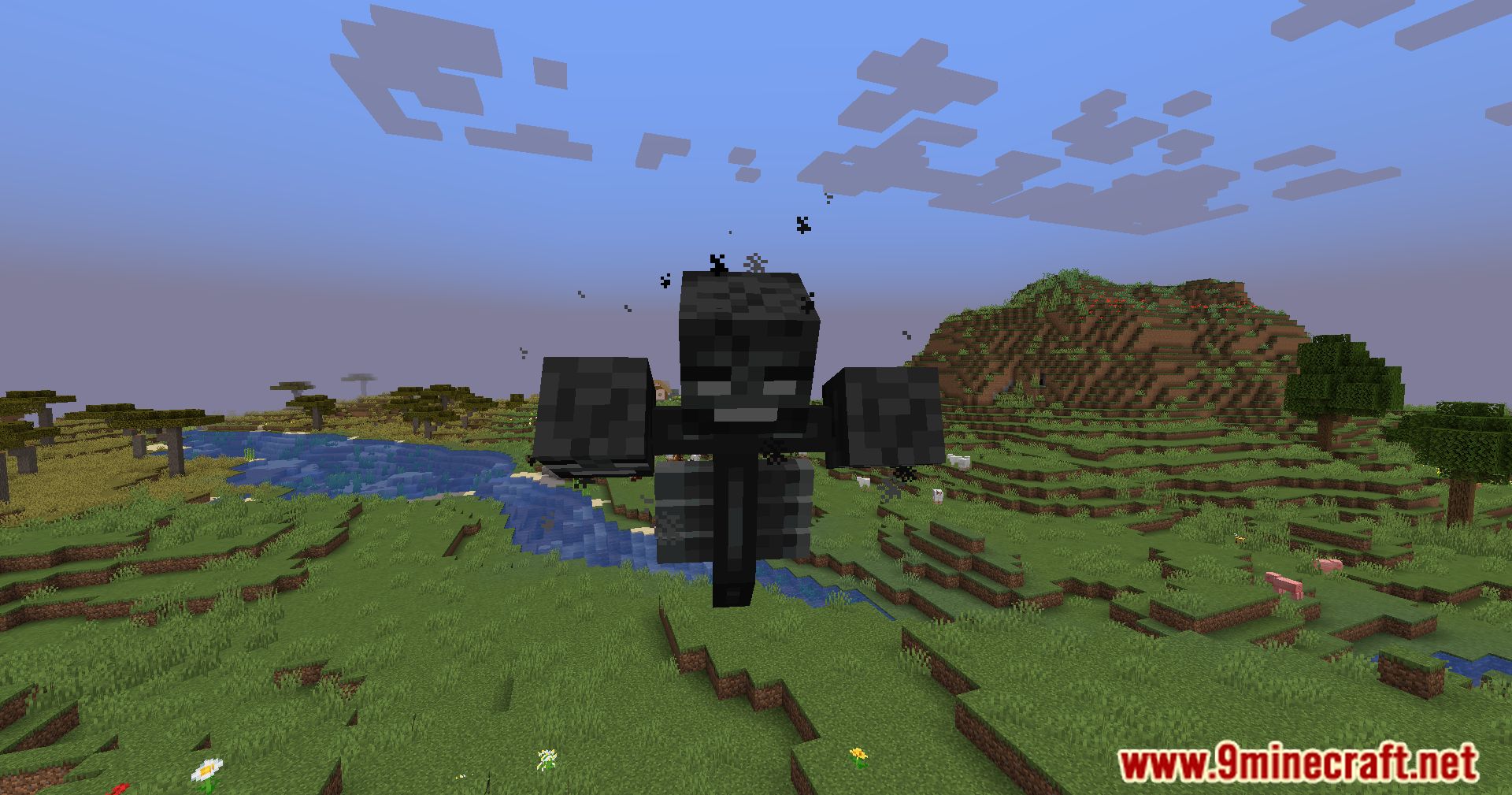 description_9 Plantillas de Netherite Mod Wither Drops (1.20.1) - recompensas de batalla mejoradas
