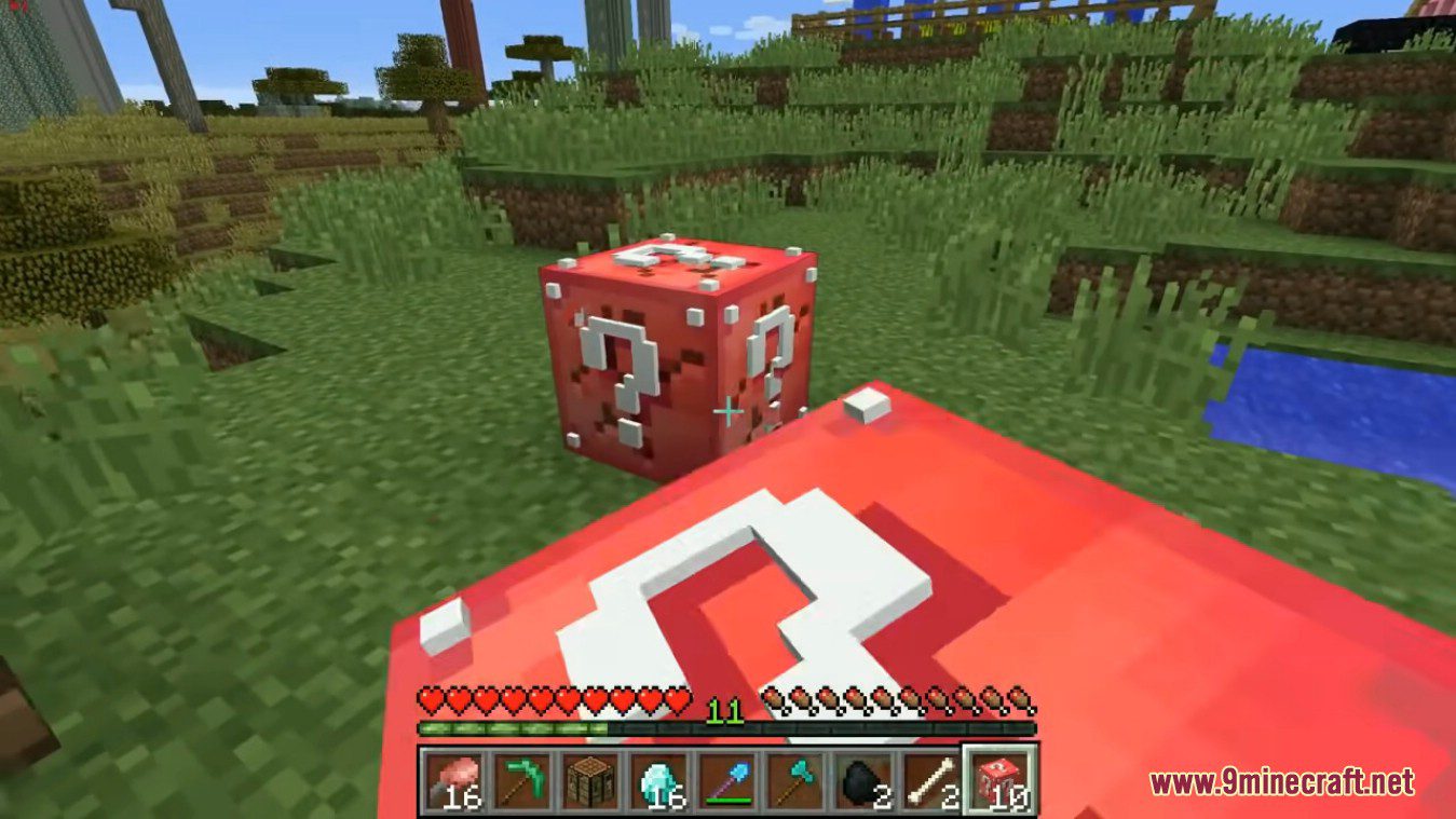 description_1 Youtube Lucky Block Mod (1.12.2) - ютуберы, кнопки воспроизведения и т.д.