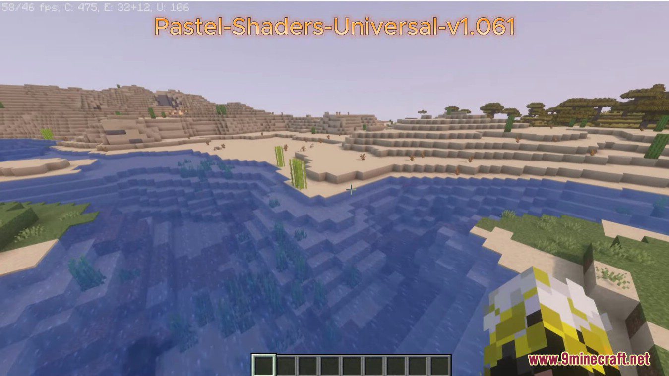 description_7 Pastel Shaders 1.20.4 - Muitas predefinições de cor, noites estreladas transparentes