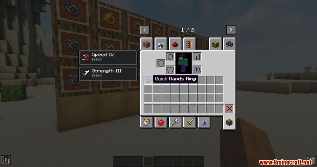 description_1 Magic Rings Mod (1.20.1) - кольцо с силовым предохранителем