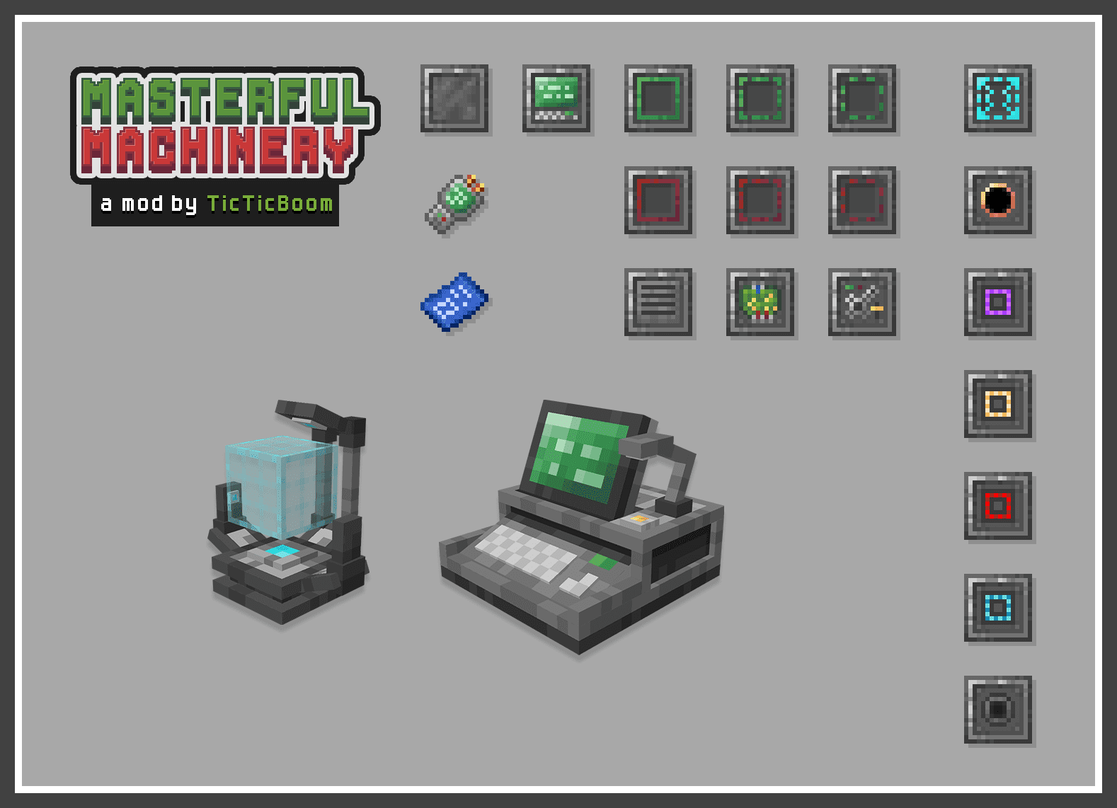 description_0 Masterful Machinery Mod (1.19.2) - настраиваемая технология многоблочных машин