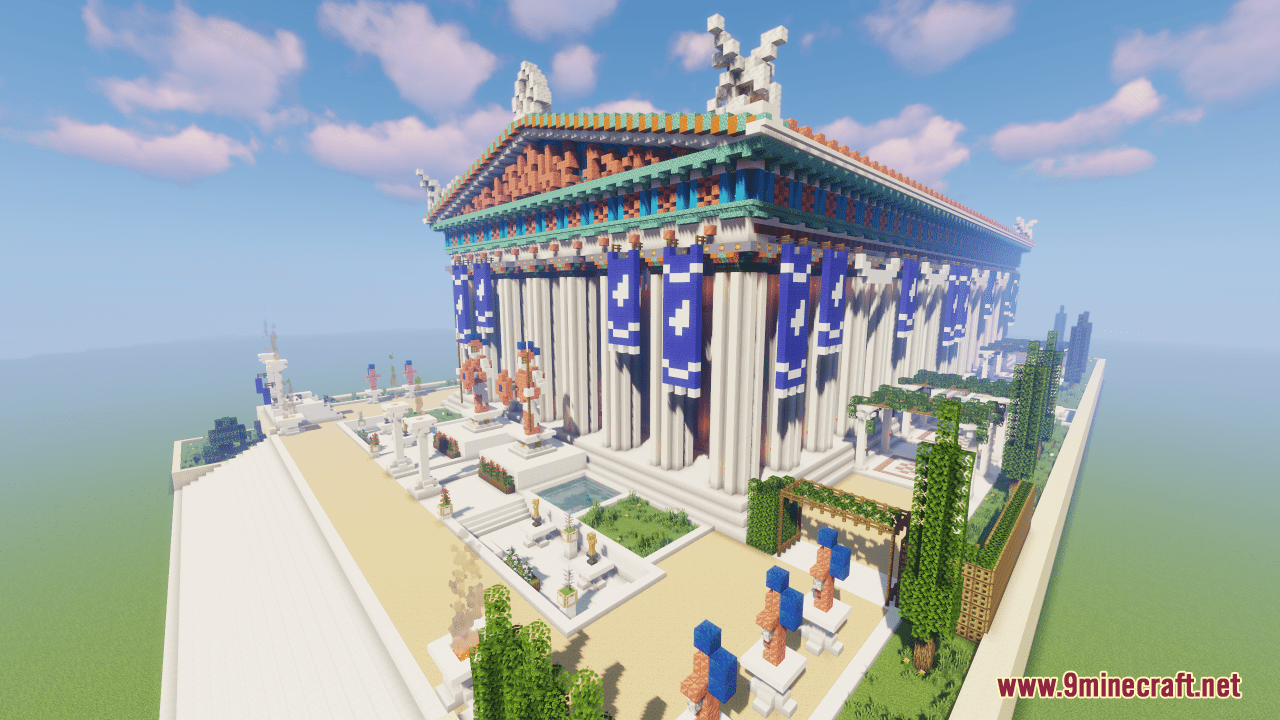 description_3 Map of the Temple of Athena in Greece (1.20.4, 1.19.4) - Parthenon