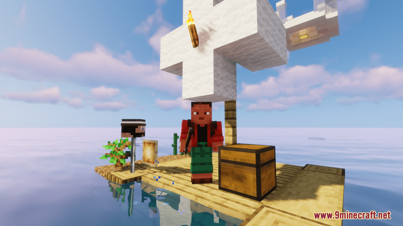 description_4 Raft Survival 2 maps (1.20.4, 1.19.4) - Life underwater