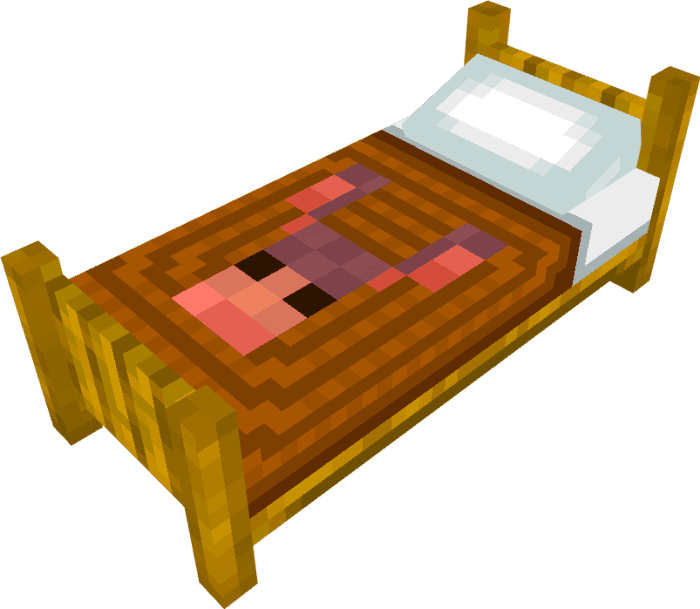 image 15 for Набор текстур для красивой кровати (1.20) - MCPE/Bedrock