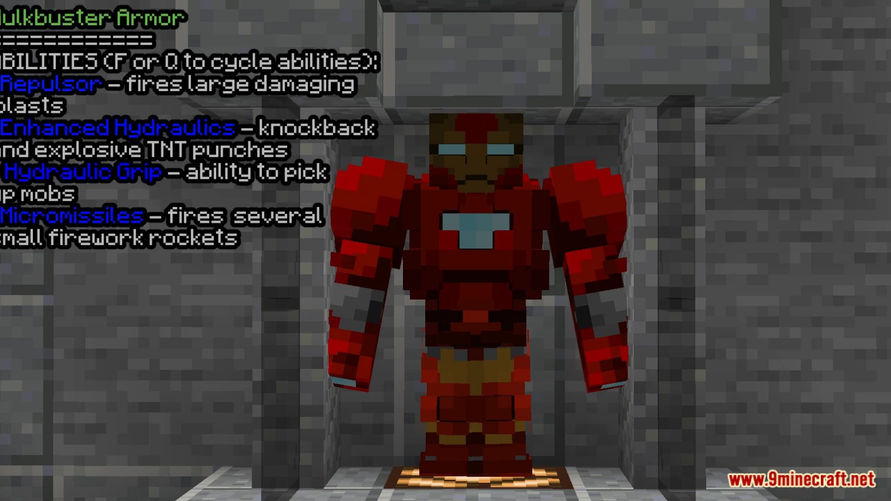 description_13 Stark Industries Datapack (1.19.4, 1.19.2) - Become Iron Man!
