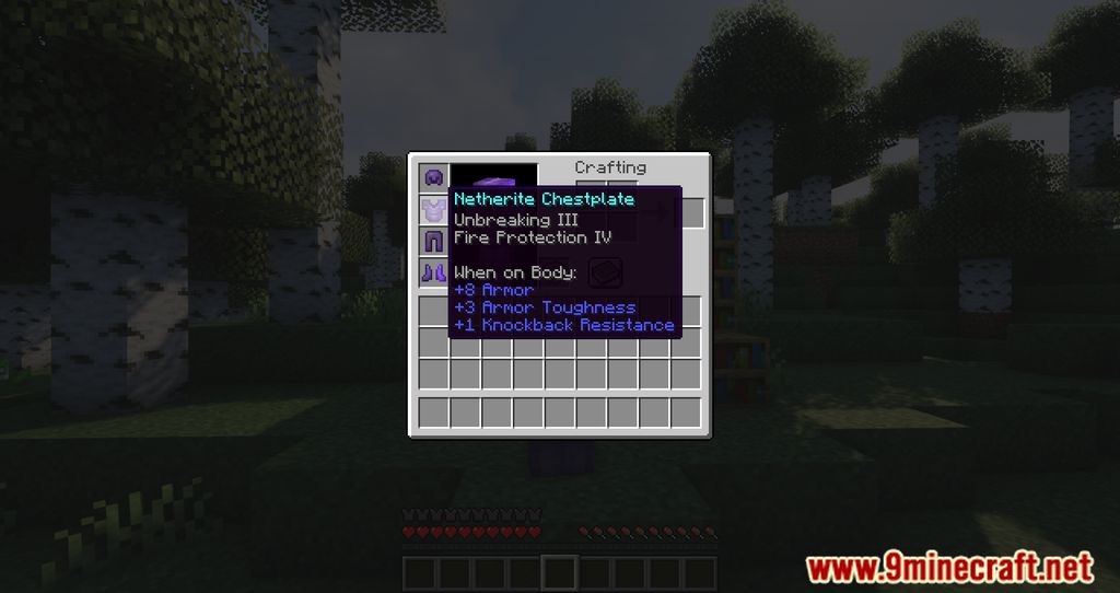 image 6 for Details Mod Armour Bar (1.20.5) - Armour Bar View Details