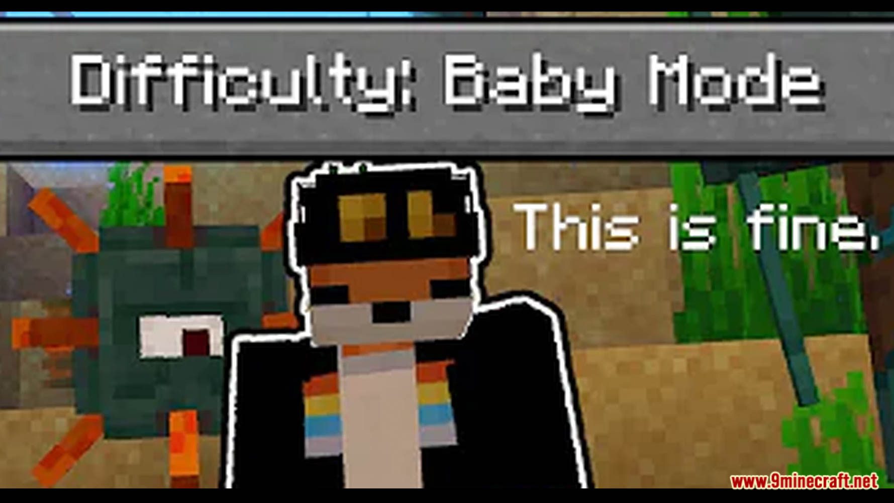 description_1 Minecraft, but with kids Difficulty (1.17.1) - Kids mode