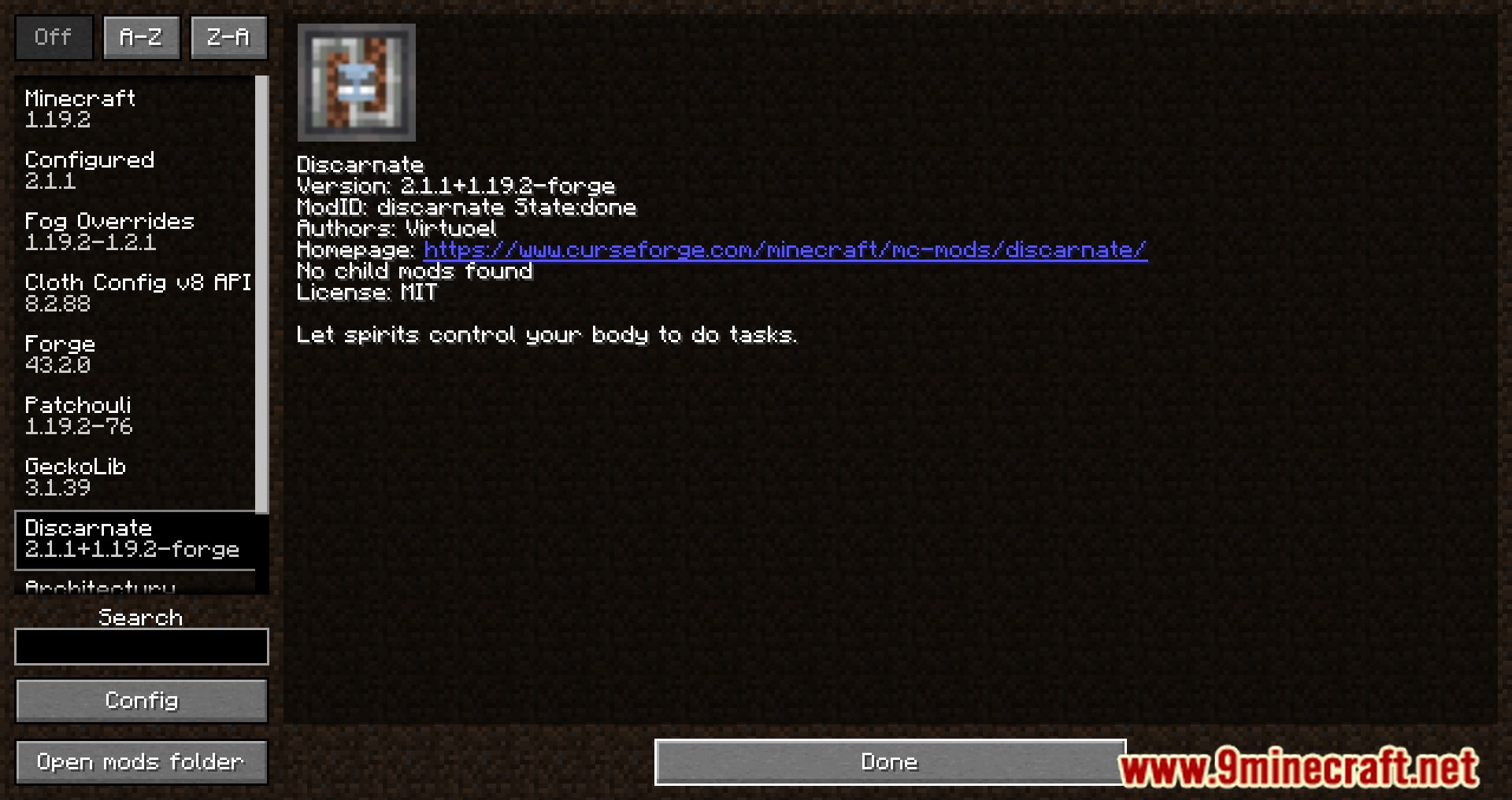 description_0 Mod Discarnate (1.20.4) - Use the power of Bex spirits to your advantage.