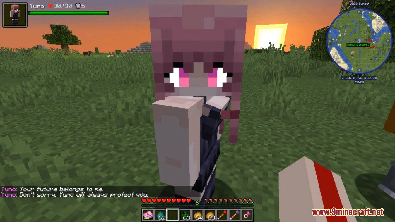 description_10 Waifucraft Mod 1.18.2 - Novias en anime y juegos