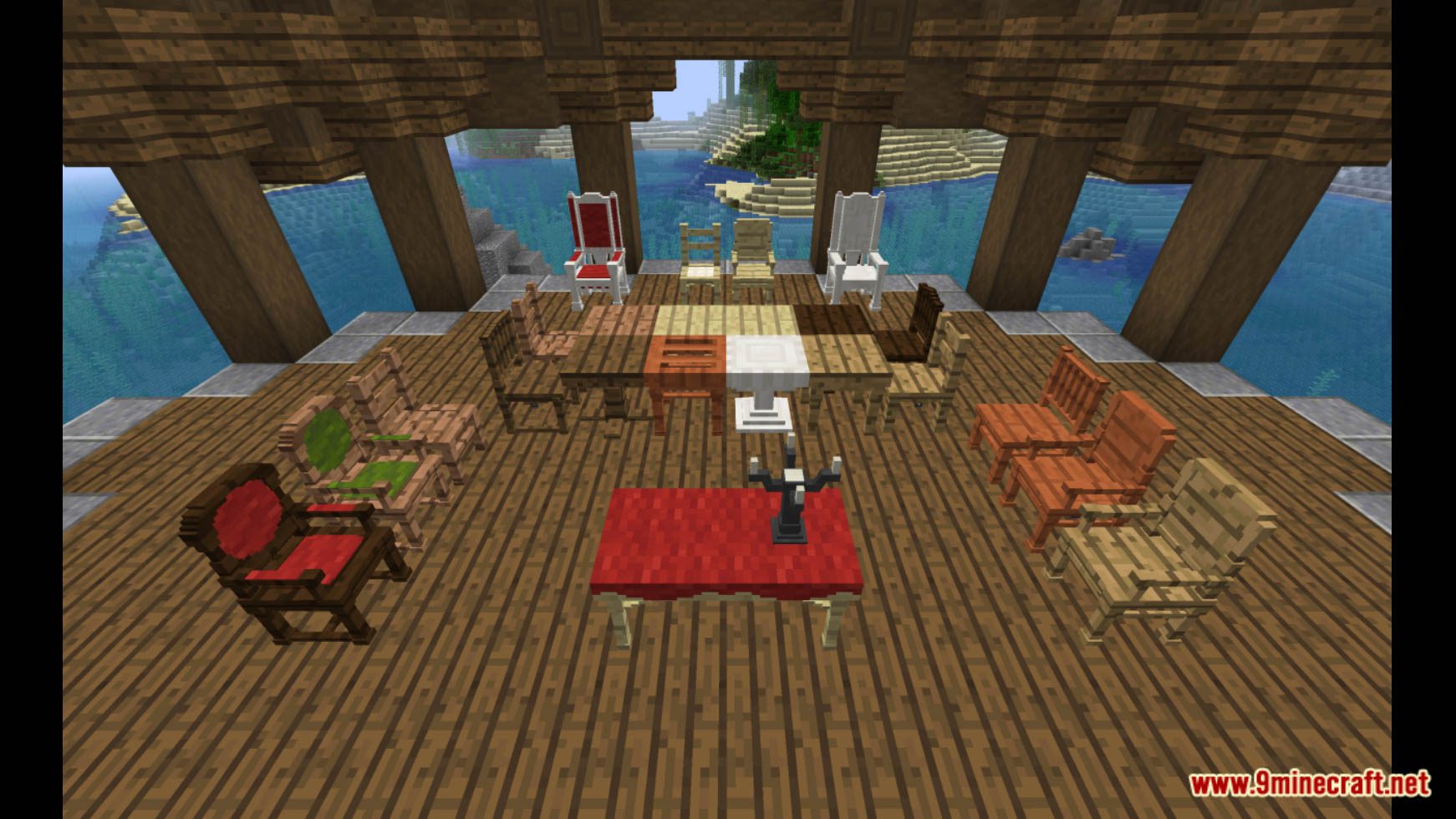 description_9 Mesa y sillas Datapack (1.20.2, 1.19.4) - Minecraft Mesa y sillas!
