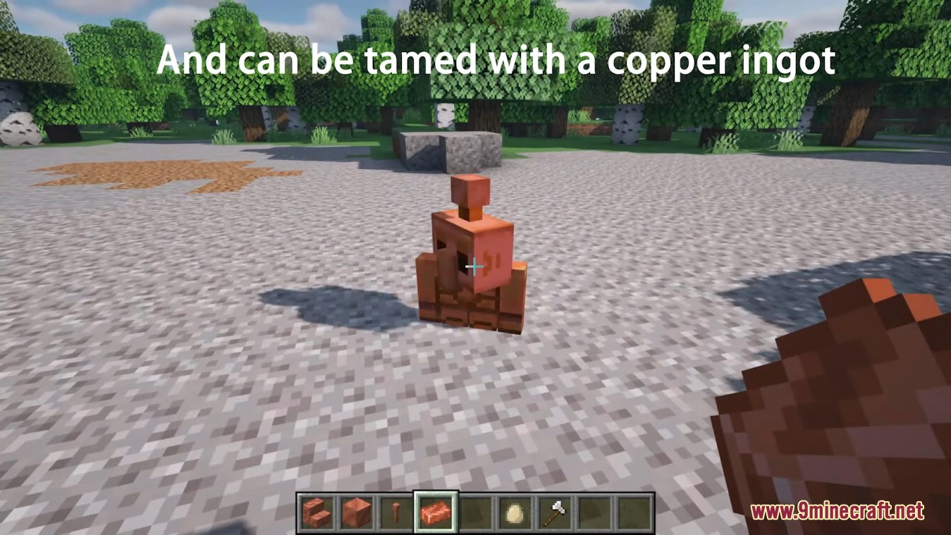 image 3 for Copper Golem Mod (1.20.4) - Разрядник для молний