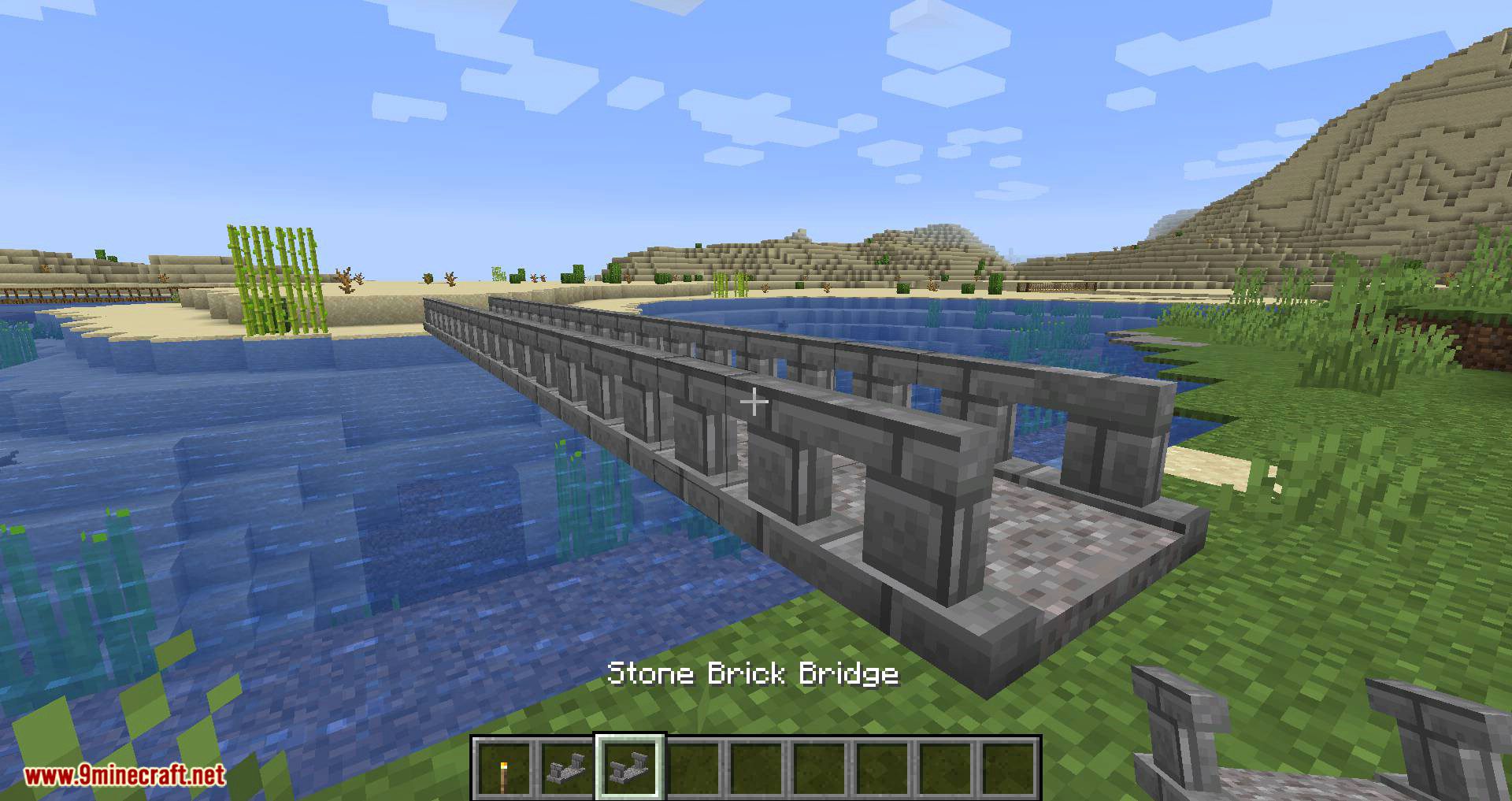 description_9 Macaw's Bridges Mod - множество типов мостов