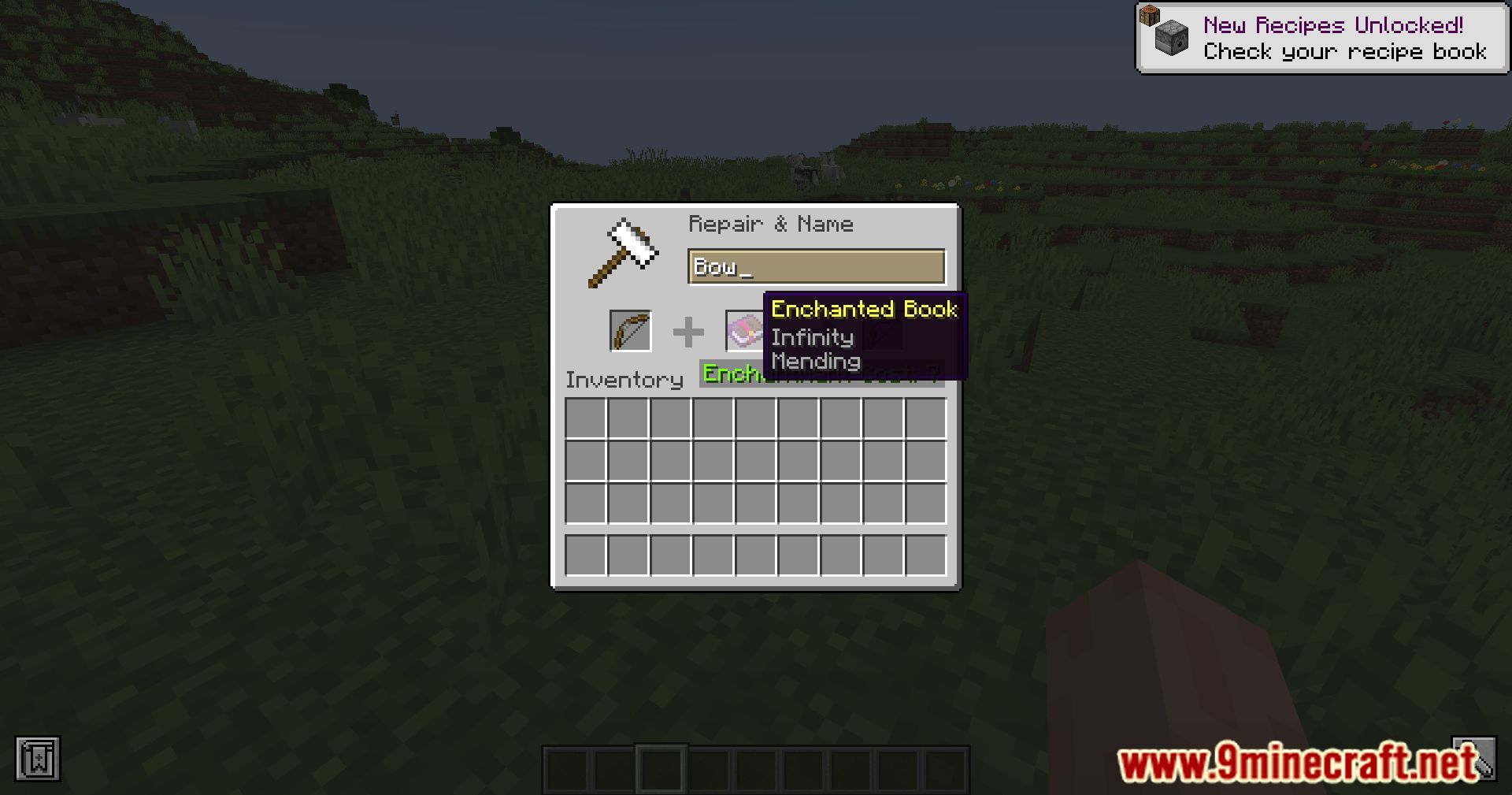 description_7 Infinity With Mending Mod 1.20.1 - Разрушение границ, объединение бесконечности и починки