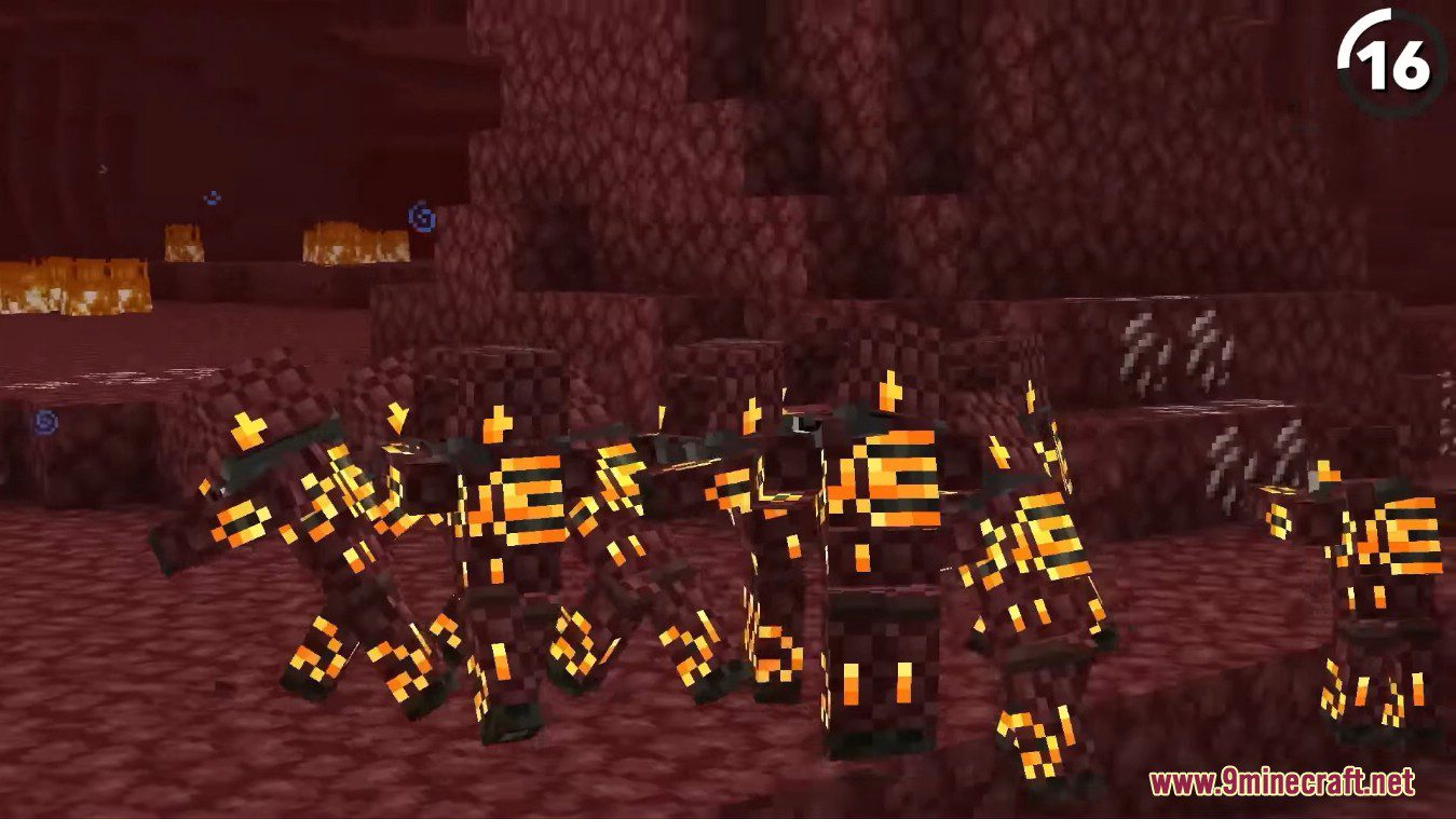 description_1 Rotten Piglins Mod (1.18.2) - variación sobre el tema de zombie Piglins