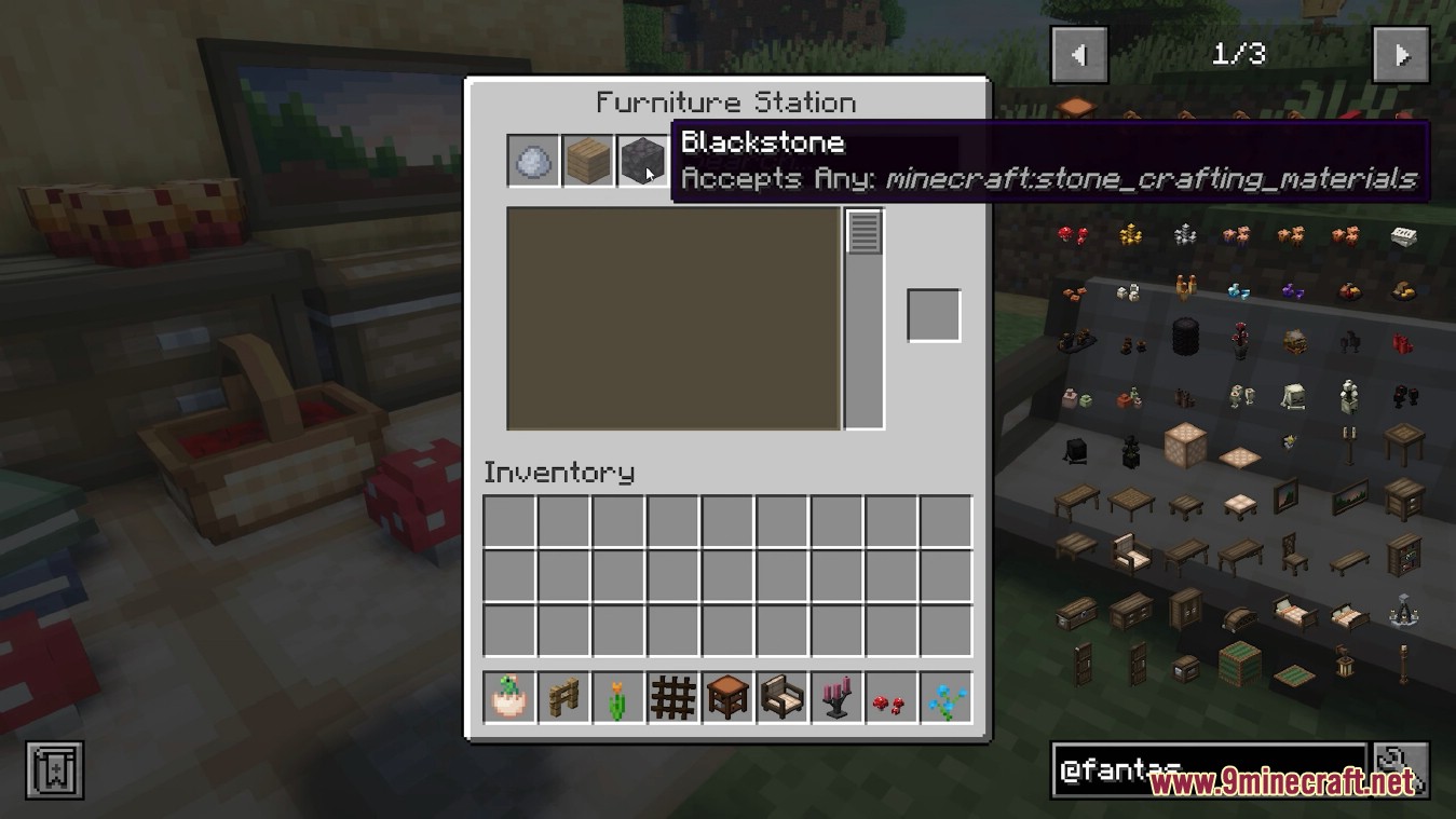 description_6 Fantasy furniture mods - themed decorative blocks in fantasy style