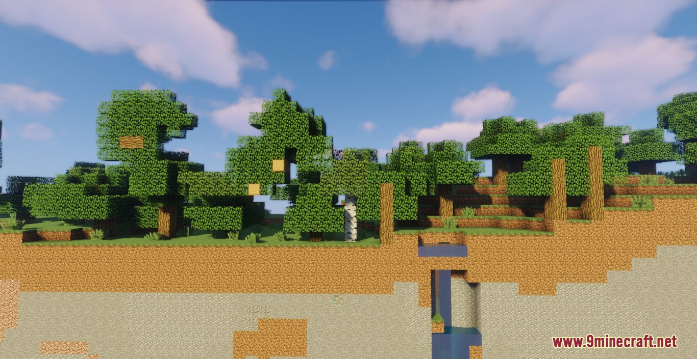 description_3 World map with chunks (1.20.4, 1.19.4) - worlds with one chunk width