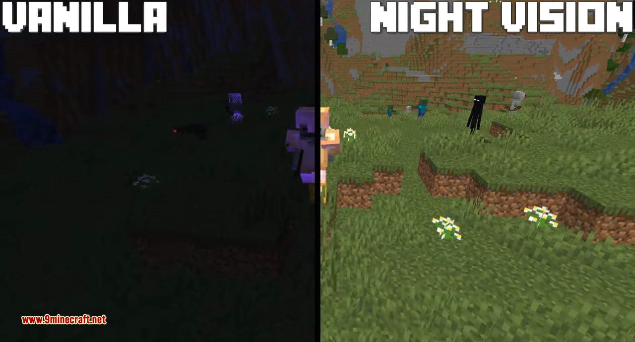 image 4 for Night Vision Resource Pack (1.20.6) - Texture Pack