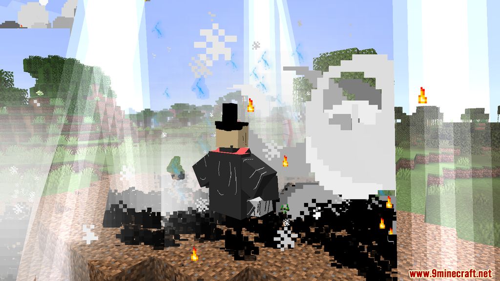 description_0 Jutsu Kaiten Mod 1.16.5 - Animation, witchcraft combat