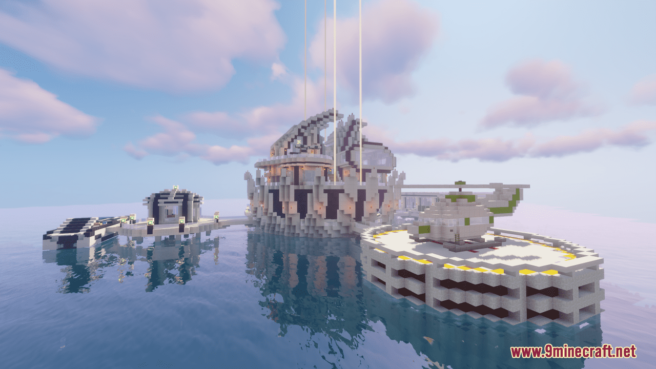description_0 Mapa Lotus (1.20.4, 1.19.4) - futuristic sea apartments