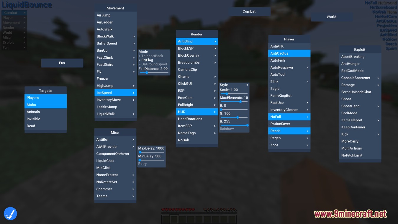 description_1 Мод для клиента LiquidBounce - LiquidLauncher, бесплатный клиент
