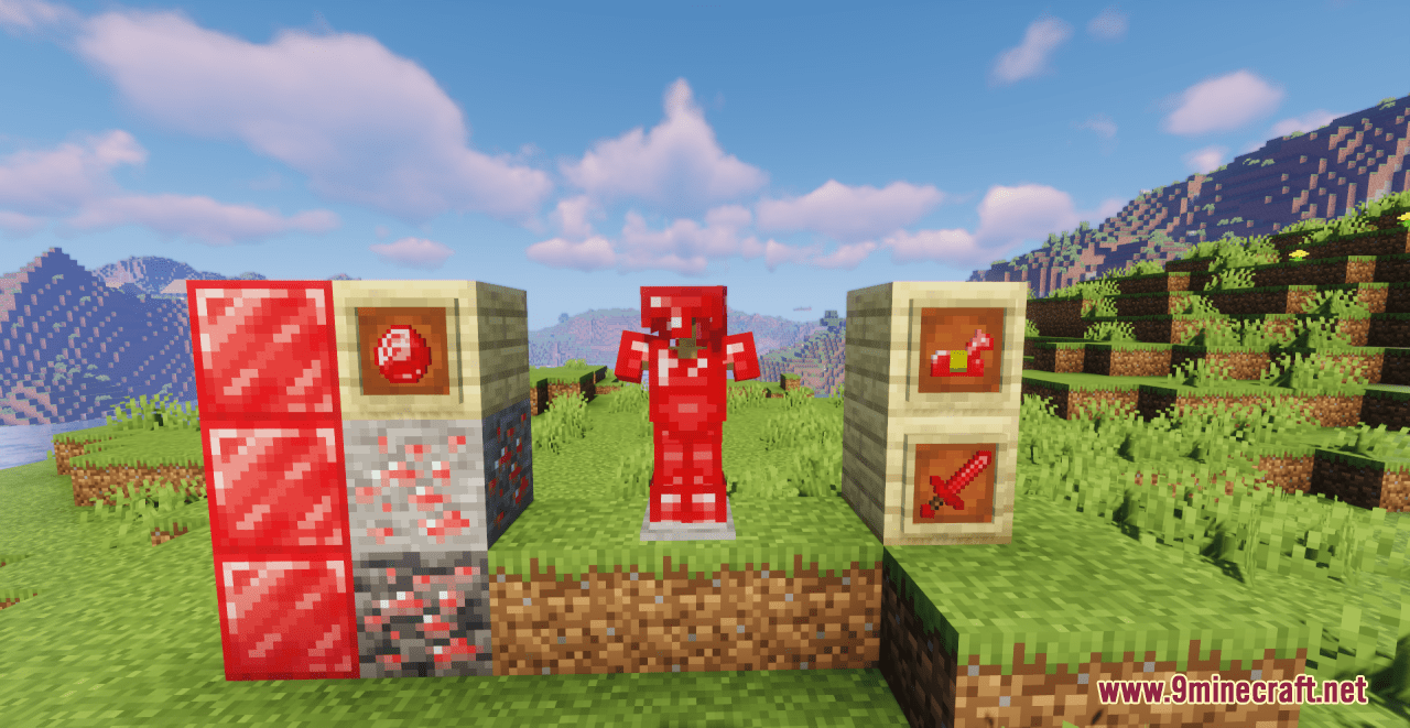description_1 Red Diamond Resource Pack (1.19.3, 1.19.2) - Пакет текстур