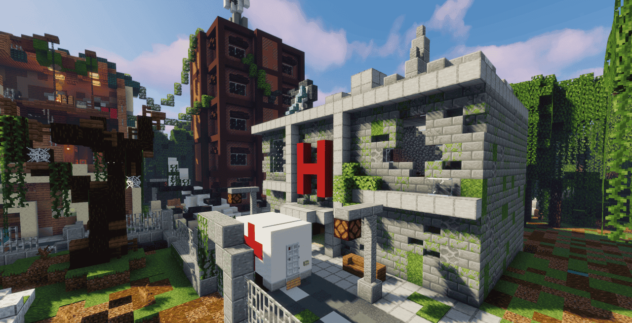 image 1 for Simple Spawns: An Abandoned City | Map for Minecraft