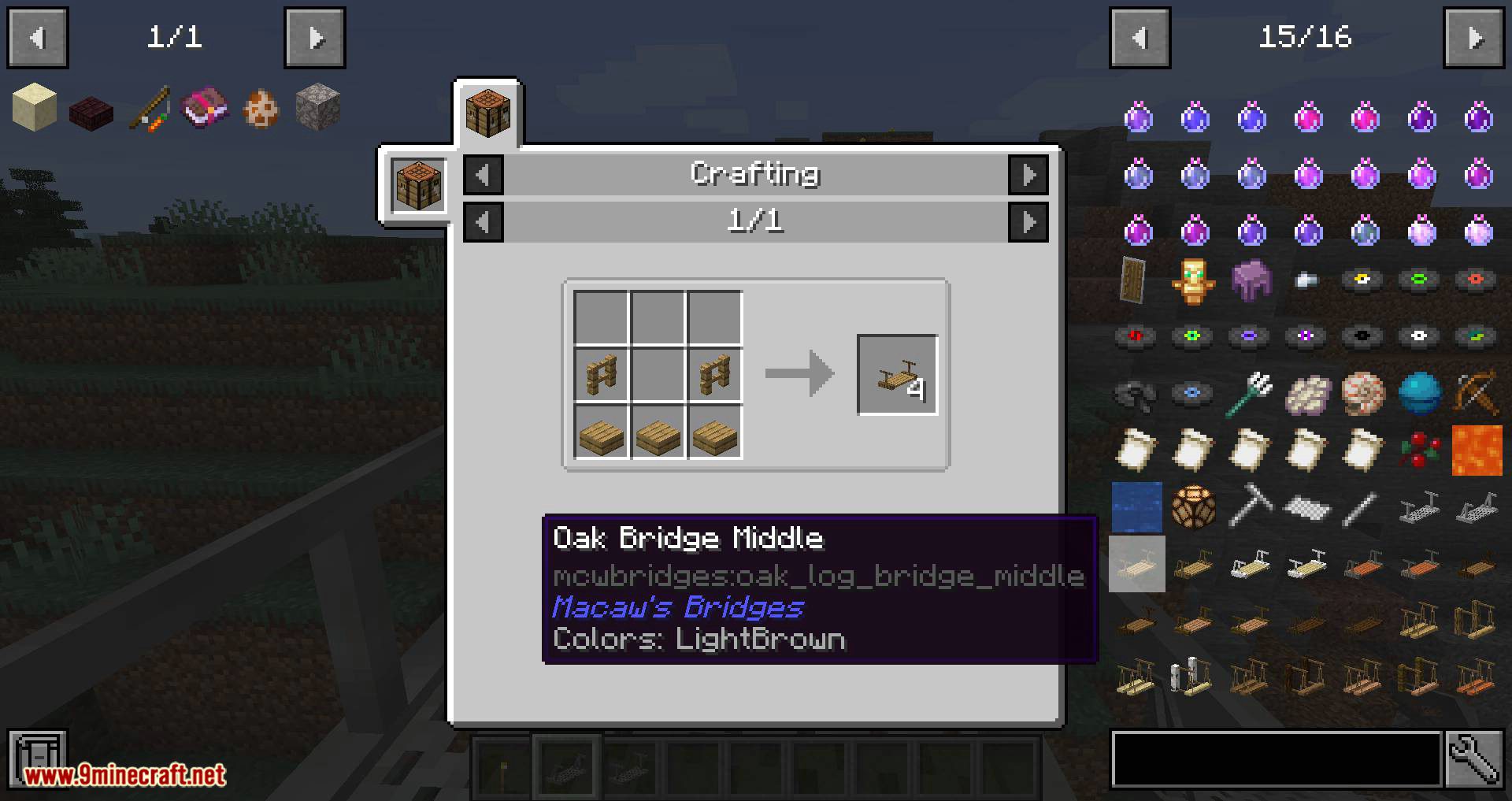 image 19 for Macaw's Bridges Mod (1.20.4) - Muchos tipos de puentes