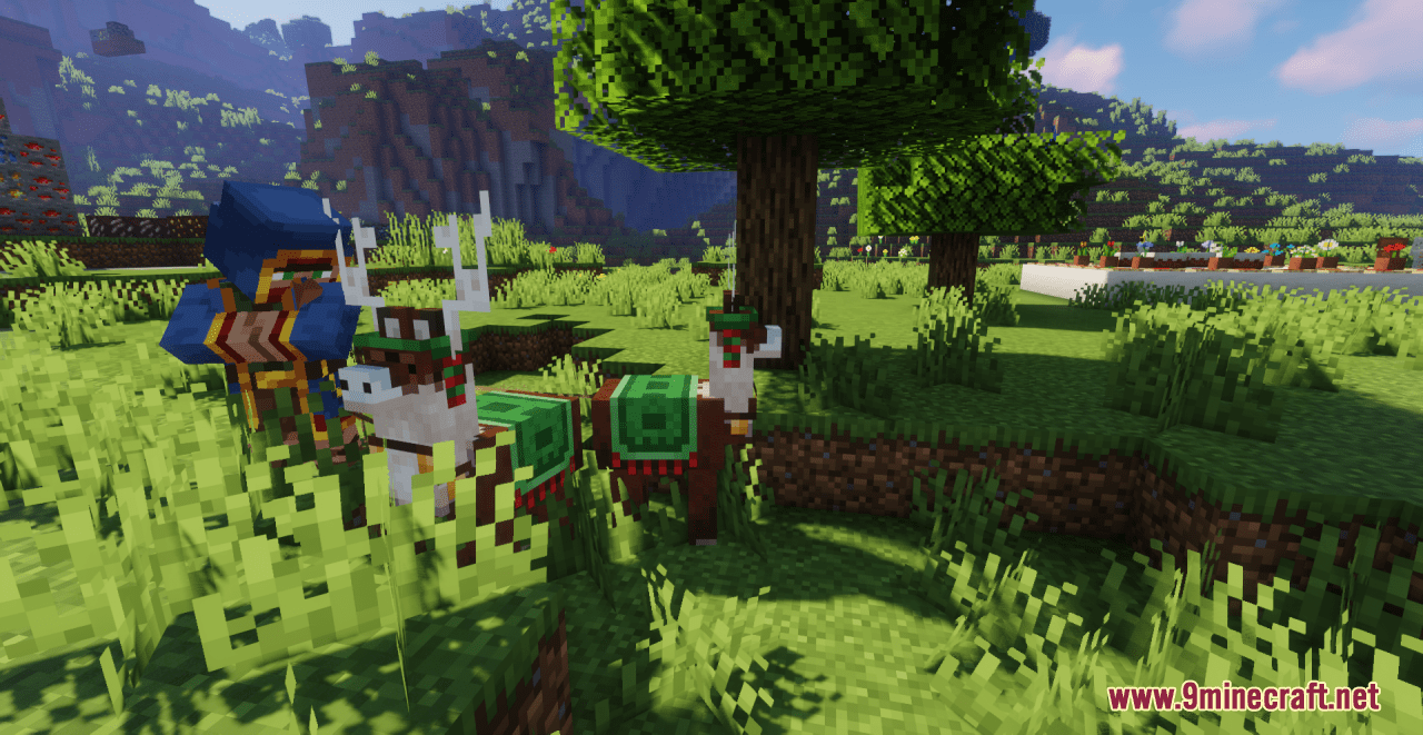 description_1 Christmas Reindeer Resource Pack (1.19.4, 1.19.2) от Trader Rama - Texture Pack