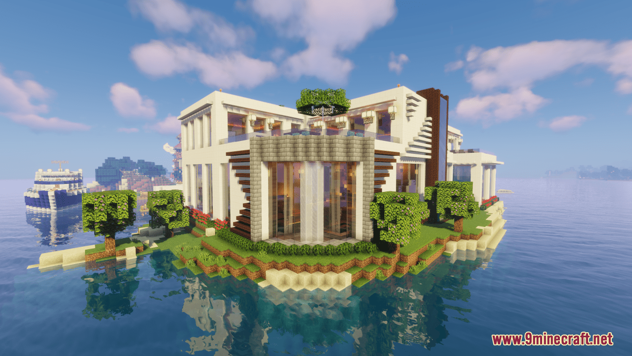 description_1 Map Zen Garden Island Resort (1.20.4, 1.19.4) - Japanese seaside resort
