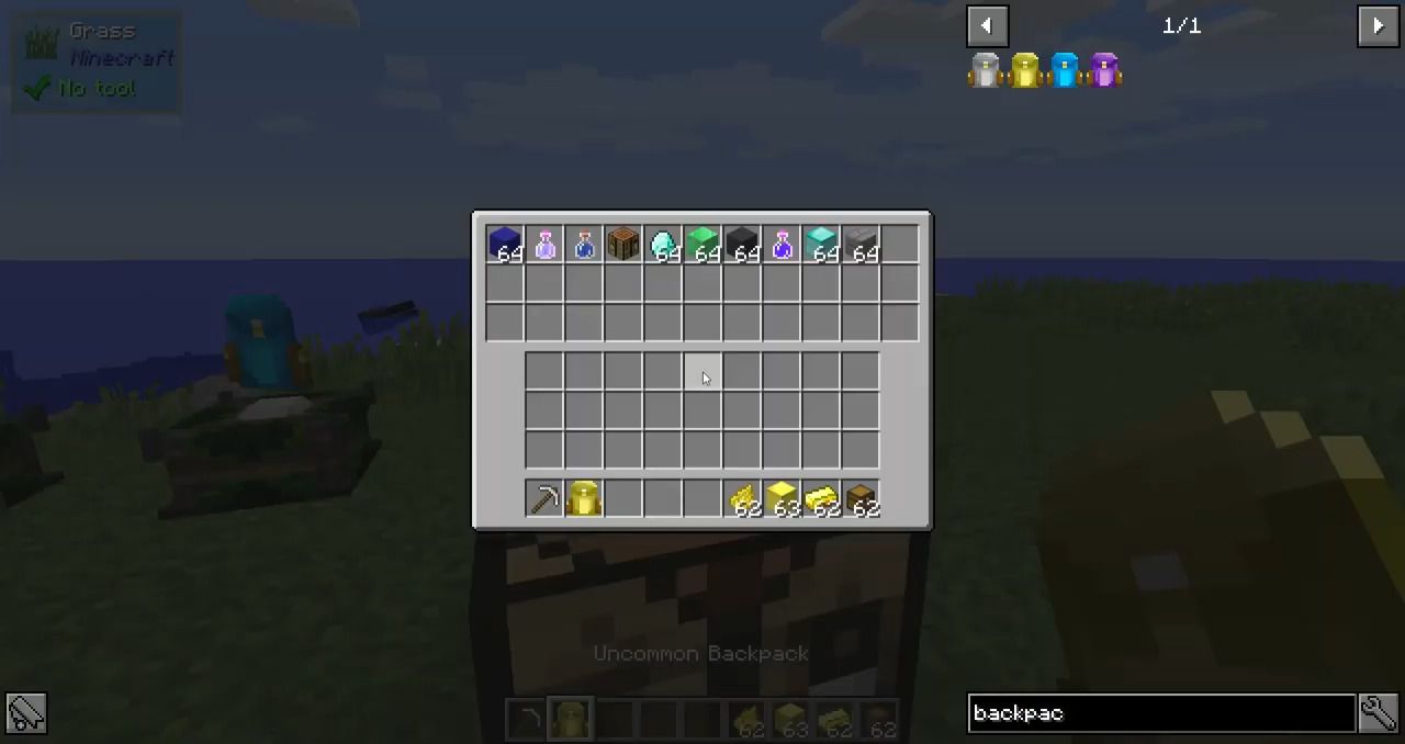 description_6 Simplemente Mochila Mod - almacenar cosas